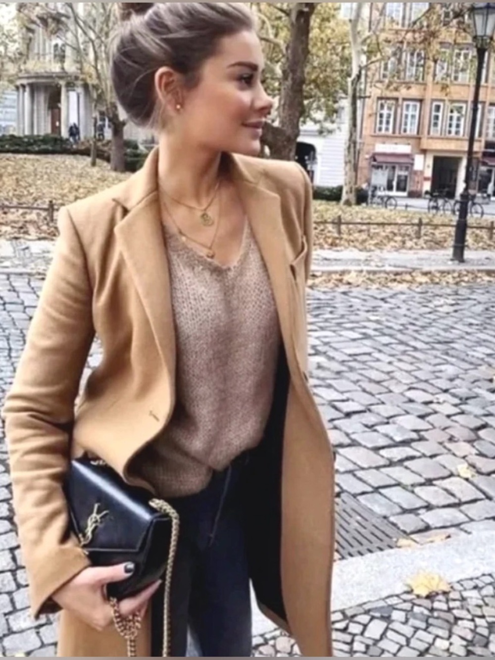 Zara Manteco Italian Wool Light Camel Brown Spring/Fall Transition Coat Sz Small